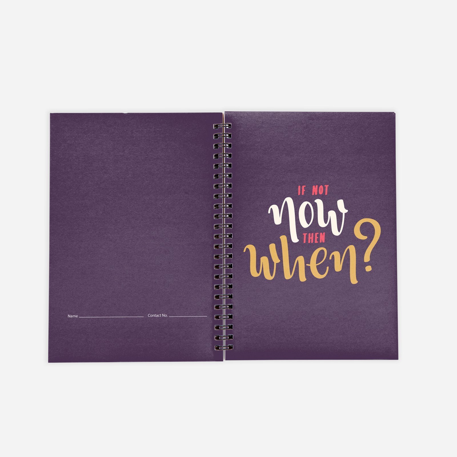 If Not Now Then When Notebook